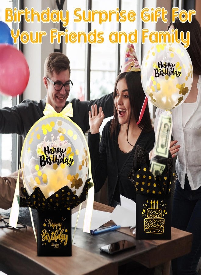 Affrolling Birthday Money Box for Cash Gift Pull Money Balloon Box Funny Pull Surprise Kit Gift Balloon Holder Birthday Surprise Gifts for Women Men Friend Girlfriend Family - Image 5